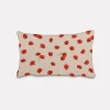 SCHÖNER LEBEN. Kissenhülle Leinenlook Poppy Flower Mohnblüten Allover natur rot verschiedene Größen
