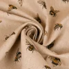 SCHÖNER LEBEN. Kissenhülle Leinenlook Bee Buzzing Bienen Hummeln natur gelb verschiedene Größen