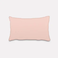 SCHÖNER LEBEN. Kissenhülle Leinenlook uni rosa verschiedene Größen