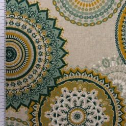 SCHÖNER LEBEN. Kissenhülle Mandalas natur grün verschiedene Größen