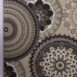SCHÖNER LEBEN. Kissenhülle Mandalas natur grau verschiedene Größen