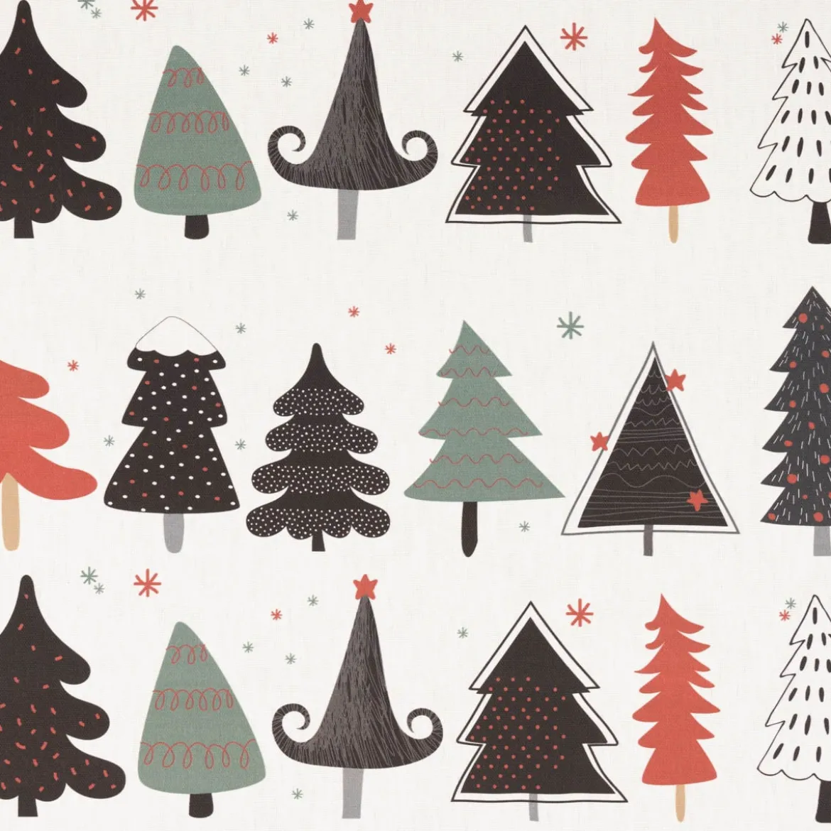 SCHÖNER LEBEN. Kissenhülle Merry Christmas Weihnachtsbaum ecru schwarz rot verschiedene Größen
