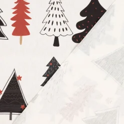 SCHÖNER LEBEN. Kissenhülle Merry Christmas Weihnachtsbaum ecru schwarz rot verschiedene Größen