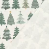 SCHÖNER LEBEN. Kissenhülle Merry Christmas Weihnachtsbäume ecru altgrün verschiedene Größen