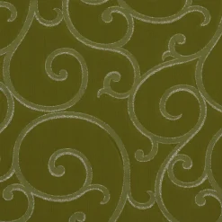 SCHÖNER LEBEN. Kissenhülle Ornamente Schnörkel Lurex grün silberfarbig verschiedene Größen
