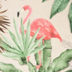 SCHÖNER LEBEN. Kissenhülle Outdoor Palmen Papagei Flamingo beige bunt versch. Größen