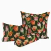 SCHÖNER LEBEN. Kissenhülle Outdoor Tulip Painting Tulpen grün rot verschiedene Größen