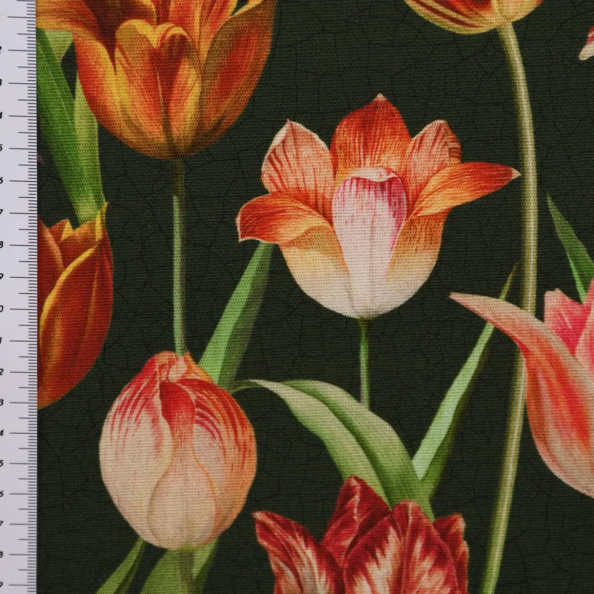 SCHÖNER LEBEN. Kissenhülle Outdoor Tulip Painting Tulpen grün rot verschiedene Größen