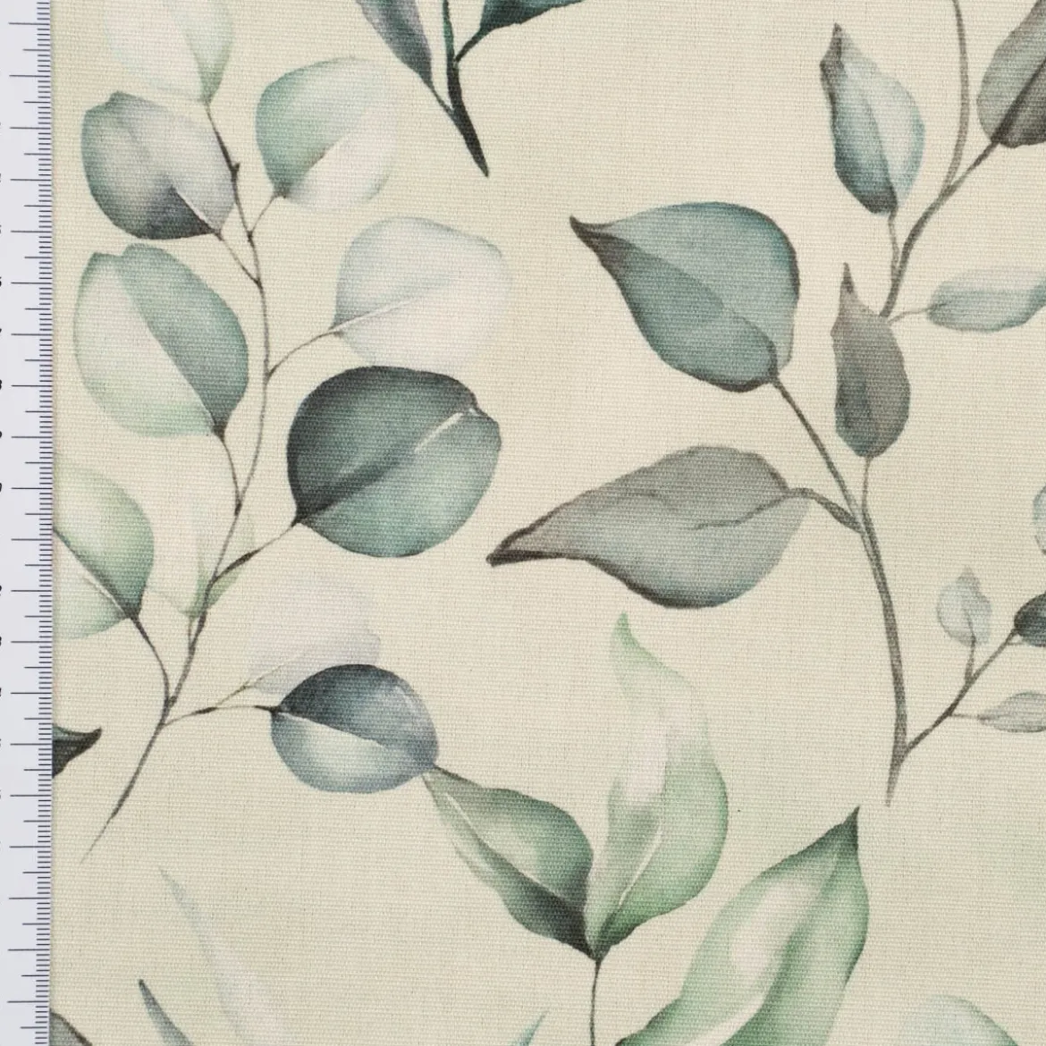 SCHÖNER LEBEN. Kissenhülle Outdoor Plant Lover Blätterzweige Aquarell mint grün verschiedene Größen