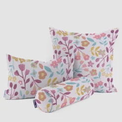 SCHÖNER LEBEN. Kissenhülle Panama Betty Parma Violet Blumen lila verschiedene Größen