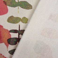 SCHÖNER LEBEN. Kissenhülle Ranken Blätter Aquarell beige terrakotta grün rot verschiedene Größen