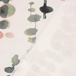 SCHÖNER LEBEN. Kissenhülle Ranken Blätter Aquarell weiß grün rosa verschiedene Größen