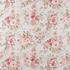 SCHÖNER LEBEN. Kissenhülle Rosen Pfingstrosen Blüten Ornamente creme rosa pink grün verschiedene Größen