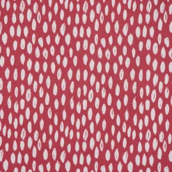 SCHÖNER LEBEN. Kissenhülle rot mit Kleksen Tropfen 50x50cm