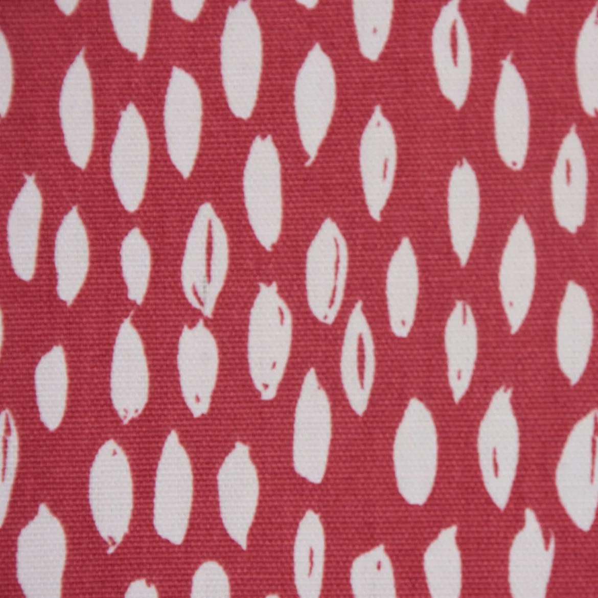 SCHÖNER LEBEN. Kissenhülle rot mit Kleksen Tropfen 30x50cm