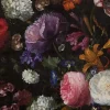 SCHÖNER LEBEN. Kissenhülle Samt Blumen Tulpen Pfingstrosen dunkelgrün bunt verschiedene Größen