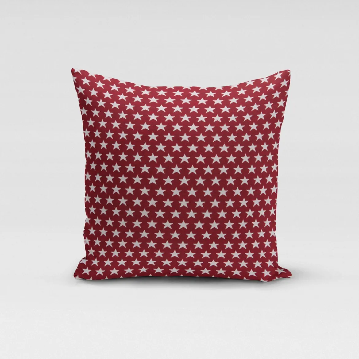 SCHÖNER LEBEN. Kissenhülle Sterne beidseitig rot weiß 30x50cm