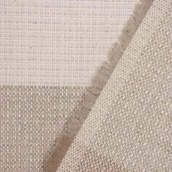 SCHÖNER LEBEN. Kissenhülle Streifen 9,5cm creme beige braun grau versch. Größen