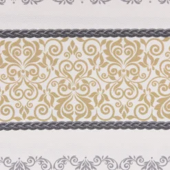 SCHÖNER LEBEN. Kissenhülle Streifen Ornamente ecru grau beige verschiedene Größen