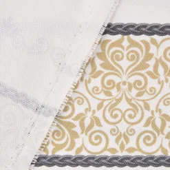 SCHÖNER LEBEN. Kissenhülle Streifen Ornamente ecru grau beige verschiedene Größen