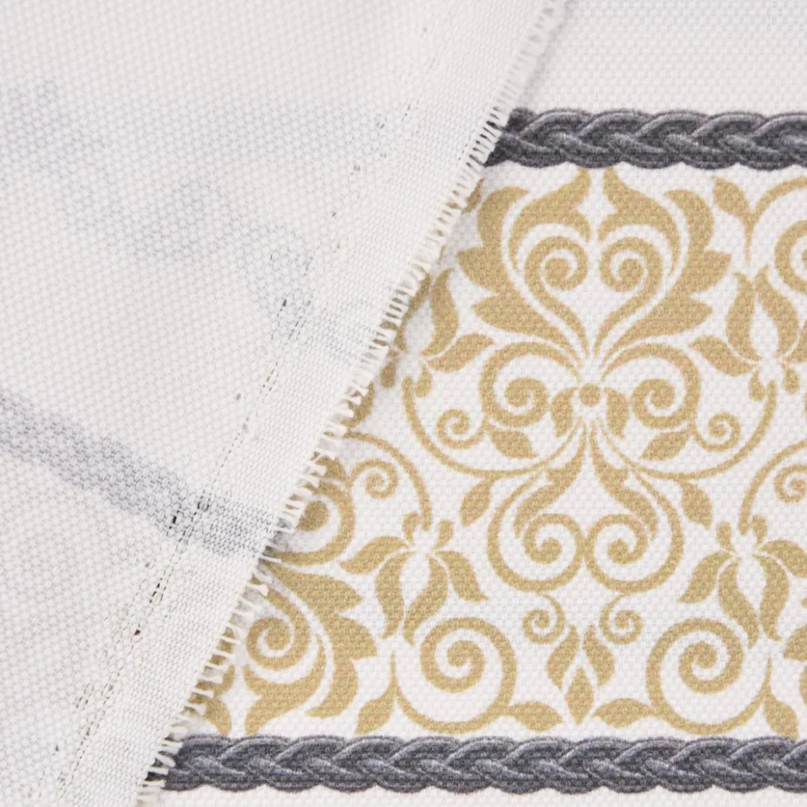 SCHÖNER LEBEN. Kissenhülle Streifen Ornamente ecru grau beige verschiedene Größen