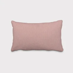 SCHÖNER LEBEN. Kissenhülle Streifen senkrecht 3mm creme rosa verschiedene Größen