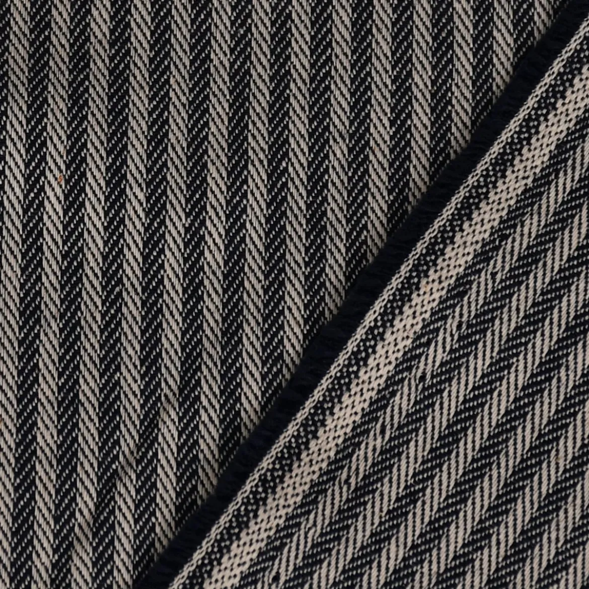 SCHÖNER LEBEN. Kissenhülle Streifen 3mm beige blau verschiedene Größen
