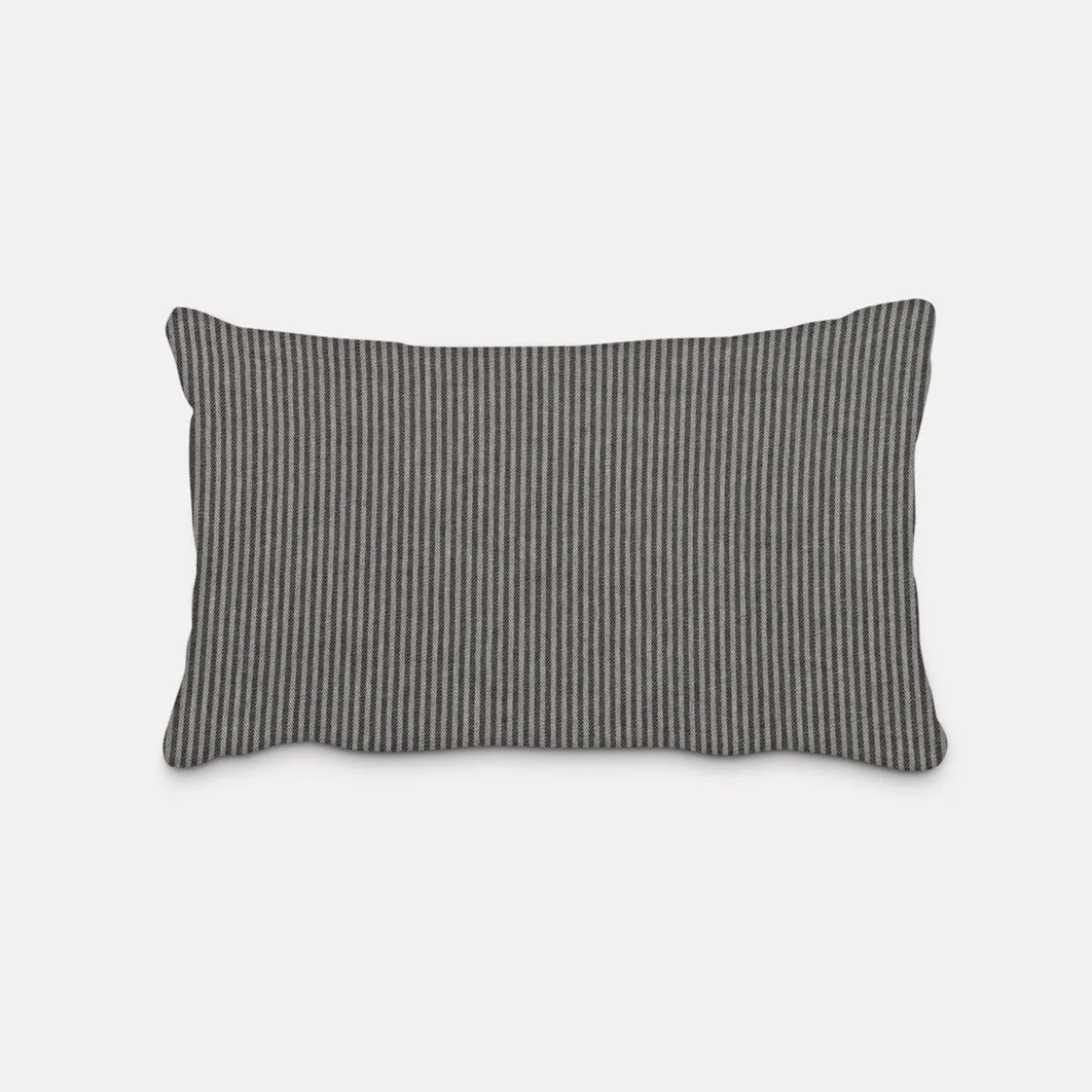 SCHÖNER LEBEN. Kissenhülle Streifen 3mm beige blau verschiedene Größen