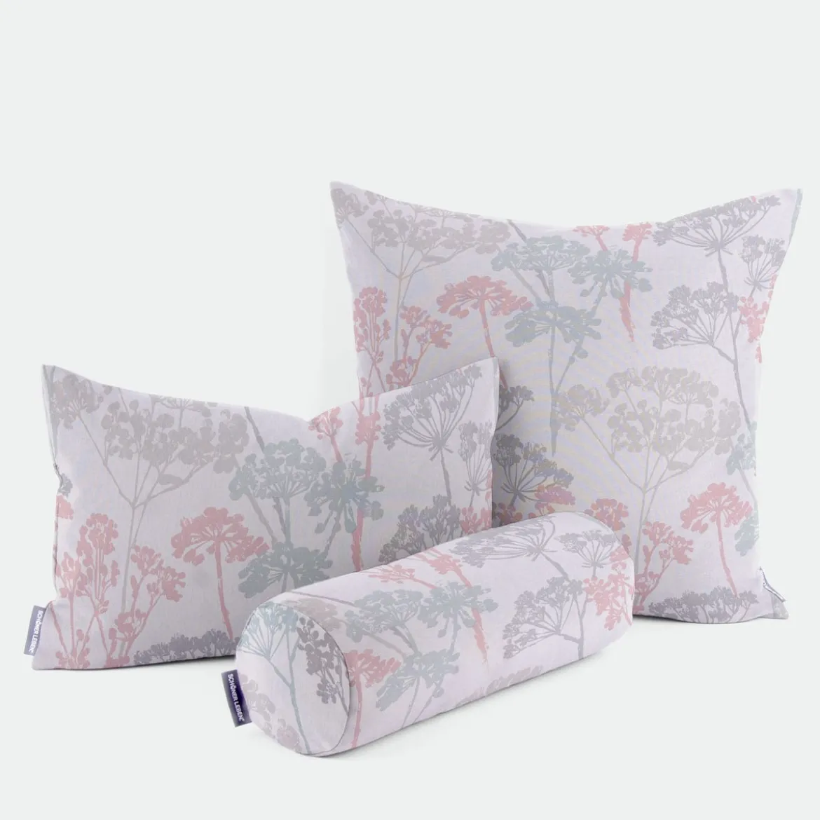 SCHÖNER LEBEN. Kissenhülle STUDIO G Blumen Gräser pastell mint rosa grau verschiedene Größen