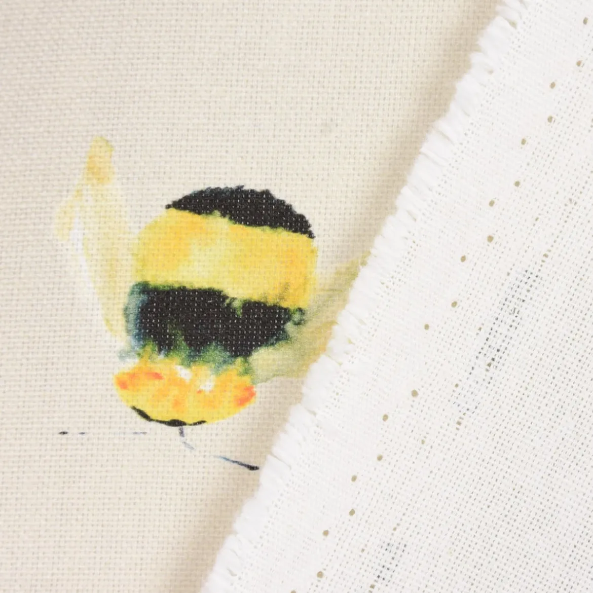 SCHÖNER LEBEN. Kissenhülle STUDIO G Digitaldruck Bienen taupe gelb verschiedene Größen