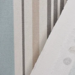 SCHÖNER LEBEN. Kissenhülle STUDIO G Baumwollstoff Streifen Mineral blau grau verschiedene Größen
