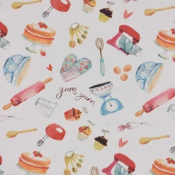 SCHÖNER LEBEN. Kissenhülle STUDIO G Digitaldruck Bakery Backen ecru multi verschiedene Größen