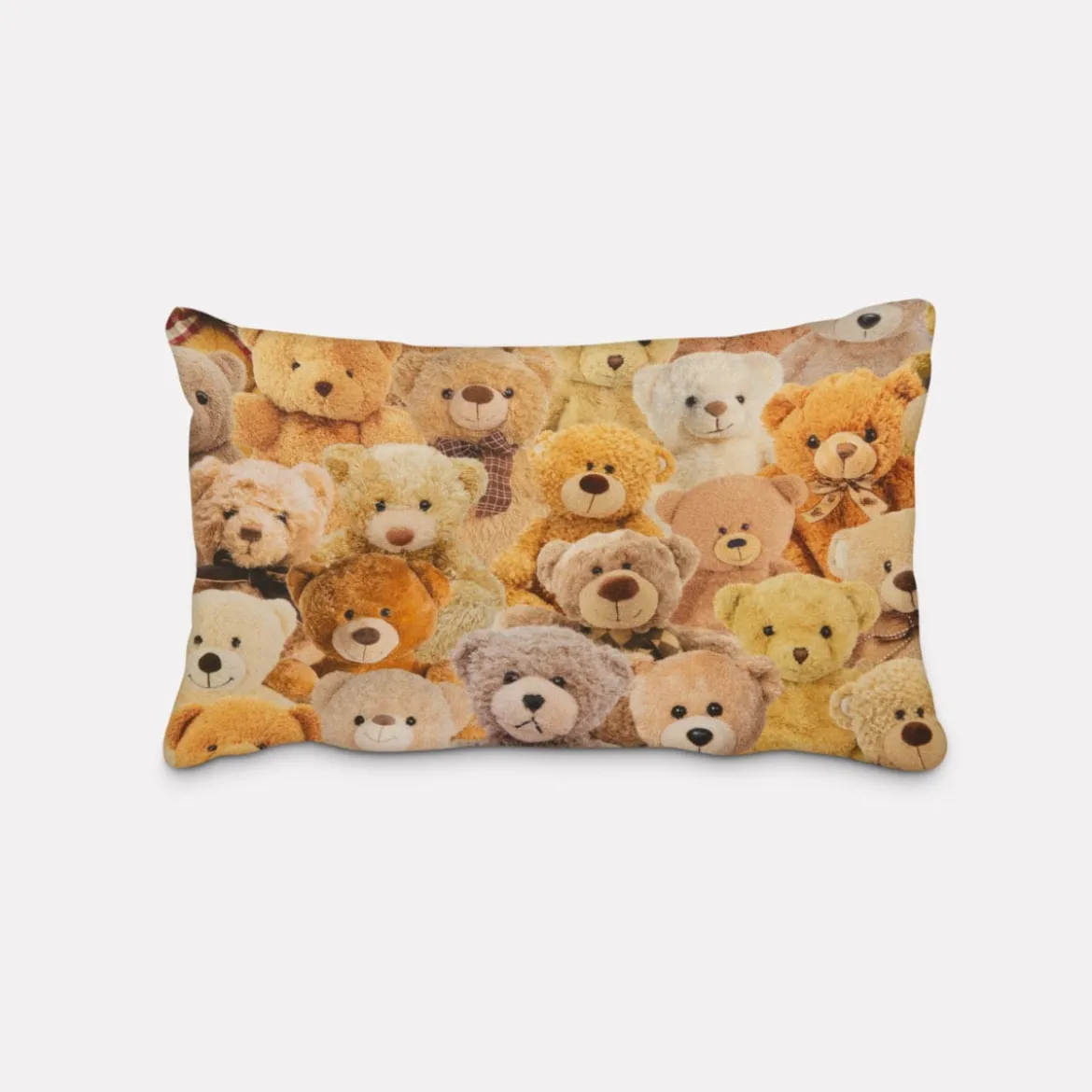 SCHÖNER LEBEN. Kissenhülle Teddybären braun beige verschiedene Größen