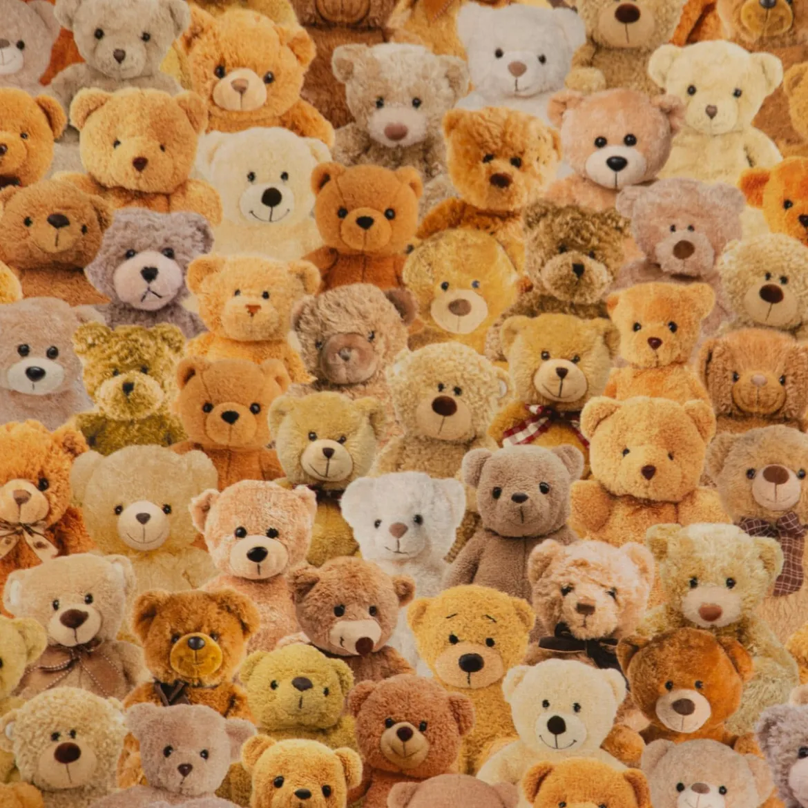 SCHÖNER LEBEN. Kissenhülle Teddybären braun beige verschiedene Größen