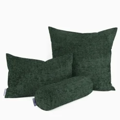 SCHÖNER LEBEN. Kissenhülle Thermo Soft Teddy Deluxe dunkelgrün verschiedene Größen
