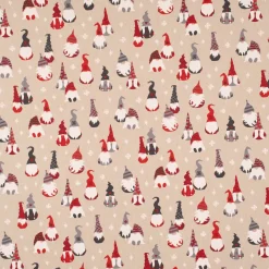 SCHÖNER LEBEN. Kissenhülle Tomte Cosy Family Weihnachtswichtel natur rot weiß verschiedene Größen