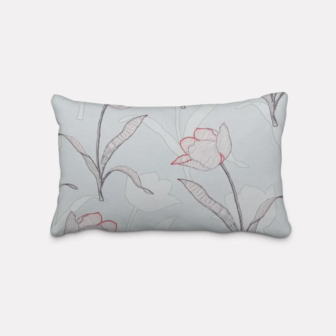 SCHÖNER LEBEN. Kissenhülle Tulpen mint verschiedene Größen