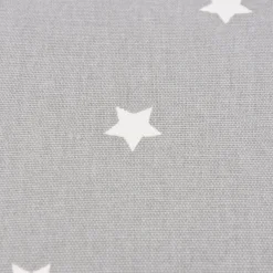 SCHÖNER LEBEN. Kissenhülle Twinkle Sterne grau weiß 30x50cm