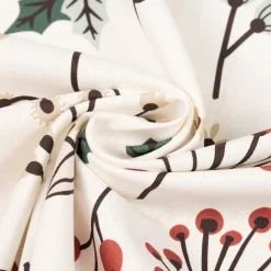 SCHÖNER LEBEN. Kissenhülle Weihnachten Blumen Blätter Beeren Eicheln ecru schwarz verschiedene Größen