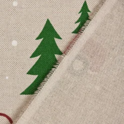 SCHÖNER LEBEN. Kissenhülle Winterwelt Tannenbaum Auto natur grün rot verschiedene Größen