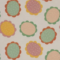 SCHÖNER LEBEN. Kissenhülle wollweiß mit Blumen Blüten bunt verschiedene Größen