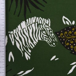 SCHÖNER LEBEN. Kissenhülle ZOOP Blumen Zebra grün braun weiß schwarz verschiedene Größen