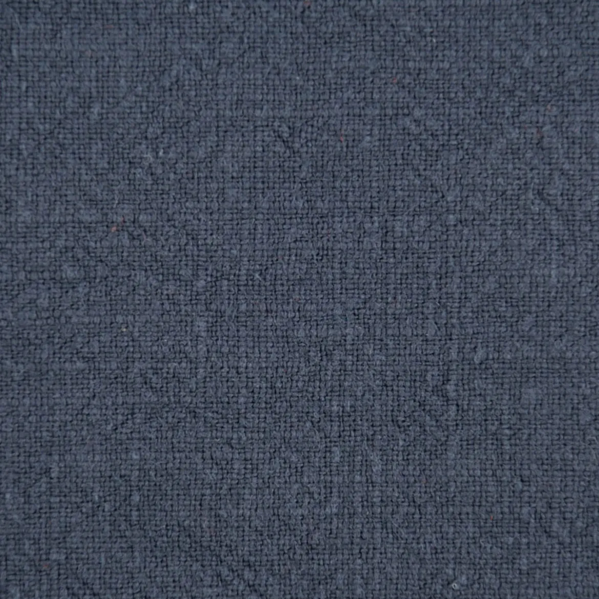 SCHÖNER LEBEN. Stoffservietten 4er Set Bio Ramie Leinenoptik dunkelblau 40x40cm