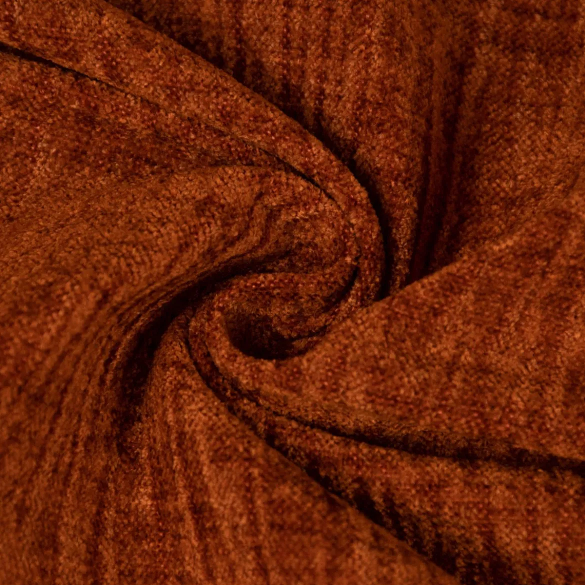 SCHÖNER LEBEN. Thermovorhang Thermochenille Akustik Kälteschutz INUIT terracotta 245cm oder Wunschlänge