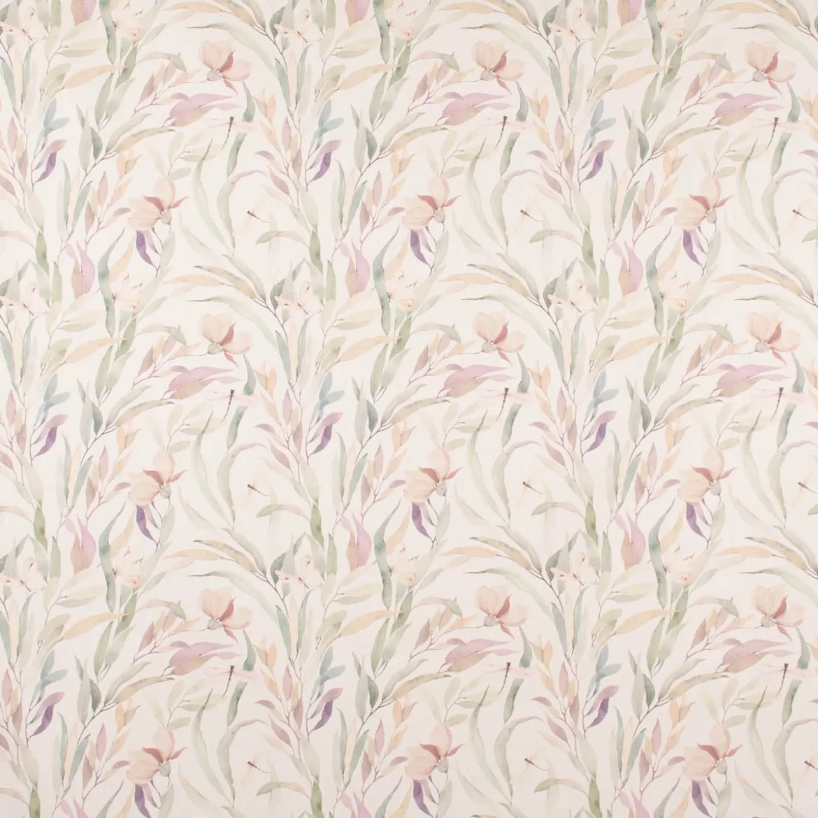 SCHÖNER LEBEN. Tischdecke Aquarell Blätter Blüten Schmetterling weiß pastell verschiedene Größen