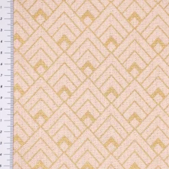 SCHÖNER LEBEN. Tischdecke Art Deco Metallic Rauten rosa goldfarbig verschiedene Größen
