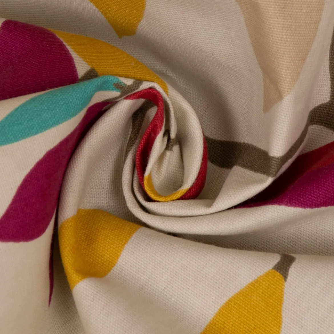 SCHÖNER LEBEN. Tischdecke beige mit Blätter braun grün rot eckig in verschiedenen Größen