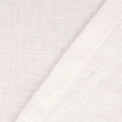 SCHÖNER LEBEN. Tischdecke Bio Ramie Leinenoptik einfarbig cremeweiß verschiedene Größen