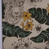 SCHÖNER LEBEN. Tischdecke Blätter Leopard Dschungel natur grün gelb verschiedene Größen