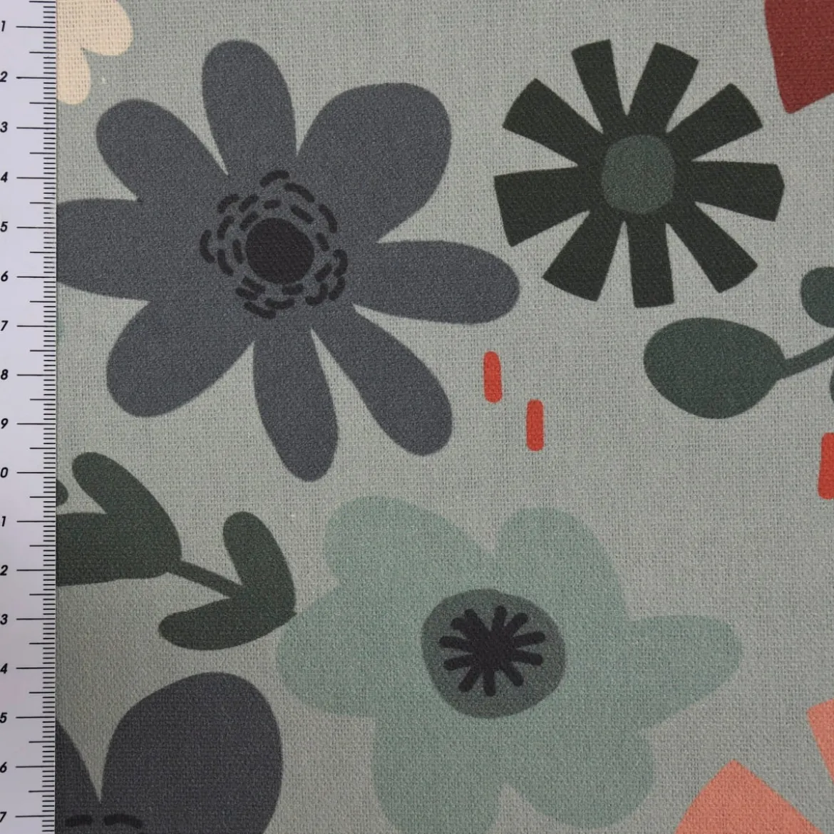 SCHÖNER LEBEN. Tischdecke Blumen Blüten mint bunt verschiedene Größen